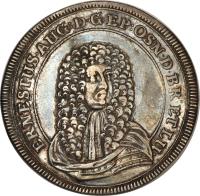 German States coin 1 Thaler - Ernst August (1682) obverse obverse of 1 Thaler - Ernst August (1682) coin with KM# 294 from German States.