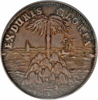 German States coin 2/3 Thaler - Johann Friedrich (1676 - 1678) reverse reverse of 2/3 Thaler - Johann Friedrich (1676 - 1678) coin with KM# 188 from German States.