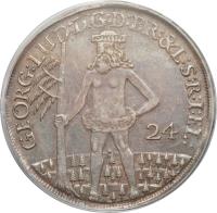 German States coin 24 Mariengroschen - George I (1698 - 1699) obverse obverse of 24 Mariengroschen - George I (1698 - 1699) coin with KM# 14 from German States.