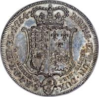 German States coin 2/3 Thaler - George II (1752 - 1754) reverse reverse of 2/3 Thaler - George II (1752 - 1754) coin with KM# 319 from German States.