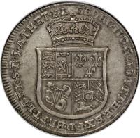 German States coin 1 Thaler - George II (1727 - 1760) obverse obverse of 1 Thaler - George II (1727 - 1760) coin with KM# 194 from German States.