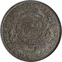 German States coin 1 Thaler - George I (1715 - 1727) reverse reverse of 1 Thaler - George I (1715 - 1727) coin with KM# 101 from German States.