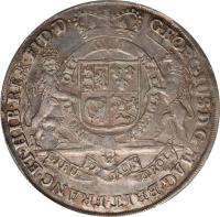 German States coin 1 Thaler - George I (1716 - 1727) obverse obverse of 1 Thaler - George I (1716 - 1727) coin with KM# 114 from German States.