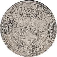 German States coin 3 Thaler - Christian Ludwig (1648) reverse reverse of 3 Thaler - Christian Ludwig (1648) coin with KM# 195 from German States.