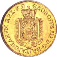 obverse of 5 Thaler - George III (1814 - 1815) coin with KM# 1062 from German States.