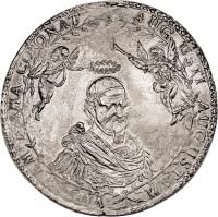 obverse of 2 Thaler - August (1666) coin with KM# 482 from German States.