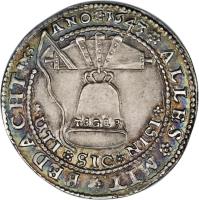 reverse of 1/4 Thaler - August (1643) coin with KM# 411 from German States.