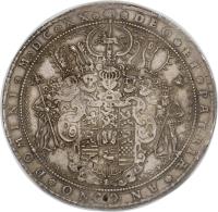 reverse of 6 Thaler - Friedrich Ulrich (1620) coin with KM# 228 from German States.