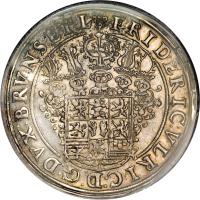 German States coin 1 Thaler - Friedrich Ulrich (1613 - 1629) obverse obverse of 1 Thaler - Friedrich Ulrich (1613 - 1629) coin with KM# 52 from German States.