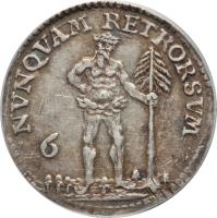 reverse of 6 Mariengroschen - Karl I (1735 - 1780) coin with KM# 872 from German States.