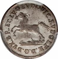 German States coin 6 Pfennige - Ludwig Rudolf (1731 - 1735) obverse obverse of 6 Pfennige - Ludwig Rudolf (1731 - 1735) coin with KM# 804 from German States.