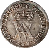 obverse of 2 Mariengroschen - August Wilhelm (1716 - 1727) coin with KM# 752 from German States.