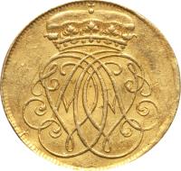 obverse of 1 Ducat - Anton Ulrich (1710) coin with KM# 711 from German States.