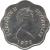 obverse of 5 Cents - Elizabeth II - FAO - 2'nd Portrait (1972 - 1975) coin with KM# 18 from Seychelles. Inscription: ELIZABETH II SEYCHELLES 1972
