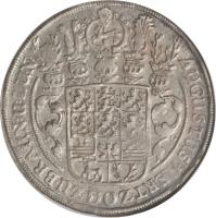 obverse of 1 Thaler - August (1653 - 1666) coin with KM# 442 from German States.