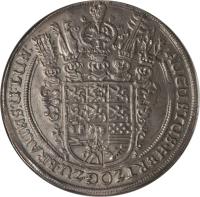 obverse of 1 Thaler - August - Bell Thaler (1643) coin with KM# 429 from German States.