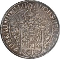 obverse of 1 Thaler - August (1636 - 1653) coin with KM# 393 from German States.