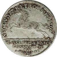 reverse of 1/3 Thaler - Karl I (1764 - 1770) coin with KM# 972 from German States.