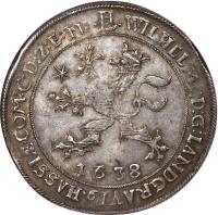 obverse of 1 Thaler - Wilhelm VI (1637 - 1638) coin with KM# 180 from German States.