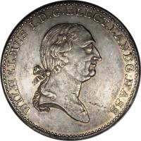obverse of 1 Conventionsthaler - Wilhelm I (1813) coin with KM# 560 from German States.