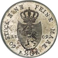 reverse of 20 Kreuzer - Ludwig I (1807 - 1809) coin with KM# 268 from German States.