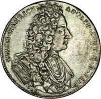 German States coin 2/3 Thaler / 1 Gulden - Simon Heinrich Adolf (1719 - 1722) obverse obverse of 2/3 Thaler / 1 Gulden - Simon Heinrich Adolf (1719 - 1722) coin with KM# 159 from German States.