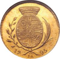 German States coin 1 Ducat - Friedrich Karl Josef - Trade Coinage (1795) reverse reverse of 1 Ducat - Friedrich Karl Josef - Trade Coinage (1795) coin with KM# 410 from German States.