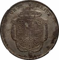 German States coin 1 Thaler - Friedrich Karl Josef (1794) obverse obverse of 1 Thaler - Friedrich Karl Josef (1794) coin with KM# 400 from German States. Inscription: CHVR MAINZ