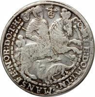 German States coin 1 Thaler - Bruno II / Wilhelm I / Johann Georg IV / Volrat VI (1605 - 1615) reverse reverse of 1 Thaler - Bruno II / Wilhelm I / Johann Georg IV / Volrat VI (1605 - 1615) coin with KM# 9 from German States.