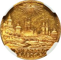 German States coin 1 Ducat - Trade Coinage (1806) obverse obverse of 1 Ducat - Trade Coinage (1806) coin with KM# 416 from German States. Inscription: NURNBERG 1806