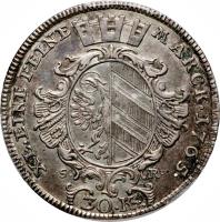 reverse of 30 Kreuzer - Franz (1765) coin with KM# 345 from German States.
