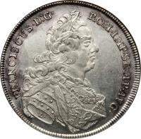 German States coin 1 Conventionsthaler - Franz (1757 - 1760) obverse obverse of 1 Conventionsthaler - Franz (1757 - 1760) coin with KM# 321 from German States.
