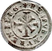 German States coin 1 Kreuzer (1630 - 1641) reverse reverse of 1 Kreuzer (1630 - 1641) coin with KM# 100 from German States.