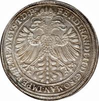 German States coin 1 Thaler - Ferdinand II (1621 - 1628) obverse obverse of 1 Thaler - Ferdinand II (1621 - 1628) coin with KM# 52 from German States.