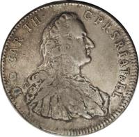 German States coin 1 Thaler - Karl Theodor (1753) obverse obverse of 1 Thaler - Karl Theodor (1753) coin with KM# 369 from German States. Inscription: D:G · CAR · TH · C · P · R · S · R · I · A · T · &EL