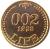 reverse of 0.02 Lipe - Lipa Holding, Ljubljana Series (1992) coin with X# Tn5 from Slovenia. Inscription: 002 1992 LIPE