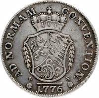 German States coin 1 Conventionsthaler - Karl Theodor (1773 - 1777) reverse reverse of 1 Conventionsthaler - Karl Theodor (1773 - 1777) coin with KM# 446 from German States.