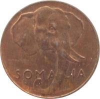 Somalia coin 1 Centesimo (1950) obverse obverse of 1 Centesimo (1950) coin with KM# 1 from Somalia. Inscription: SOMALIA ROMAGNOLI