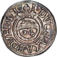 German States coin 1/24 Thaler - Dorothea (1612 - 1617) reverse reverse of 1/24 Thaler - Dorothea (1612 - 1617) coin with KM# 3 from German States.
