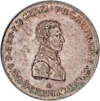 German States coin 1 Conventionsthaler - Heinrich XIII (1812) obverse obverse of 1 Conventionsthaler - Heinrich XIII (1812) coin with KM# 101 from German States.