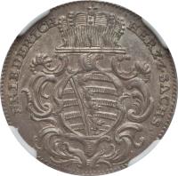 German States coin 1/24 Thaler - Friedrich III (1752 - 1756) obverse obverse of 1/24 Thaler - Friedrich III (1752 - 1756) coin with KM# 289 from German States. Inscription: FRIEDRICH HERZ. Z. SACHS.