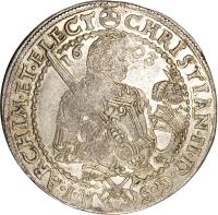 German States coin 1/2 Thaler - Christian II / Johann Georg I / August (1601 - 1611) obverse obverse of 1/2 Thaler - Christian II / Johann Georg I / August (1601 - 1611) coin with KM# 14 from German States. Inscription: CHRISTIAN · II · D · G · S R · I · ARCHIM · ET · ELECT 1603
