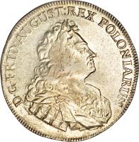 German States coin 2/3 Thaler - Friedrich August I (1709 - 1733) obverse obverse of 2/3 Thaler - Friedrich August I (1709 - 1733) coin with KM# 775 from German States.