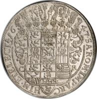 German States coin 1 Thaler - Johann Georg I (1638 - 1656) reverse reverse of 1 Thaler - Johann Georg I (1638 - 1656) coin with KM# 425 from German States.