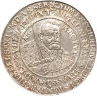 German States coin 1 Thaler - Johann Georg I - Death of Johann Georg I (1656) obverse obverse of 1 Thaler - Johann Georg I - Death of Johann Georg I (1656) coin with KM# 451 from German States.