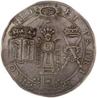 German States coin 3 Thaler - Johann Georg II - Moritzburg Chapel (1661) obverse obverse of 3 Thaler - Johann Georg II - Moritzburg Chapel (1661) coin with KM# 497 from German States.