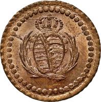 German States coin 1 Pfennig - Friedrich August I (1807 - 1809) obverse obverse of 1 Pfennig - Friedrich August I (1807 - 1809) coin with KM# 1057 from German States.