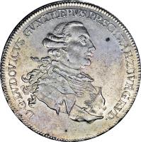 German States coin 1 Taler - Ludwig Günther II - Marriage of the Crown Prince (1780) obverse obverse of 1 Taler - Ludwig Günther II - Marriage of the Crown Prince (1780) coin with KM# 128 from German States. Inscription: D.G.LVDOVICVS GVNTHERVS PR.SCHWARZBURG RVD.