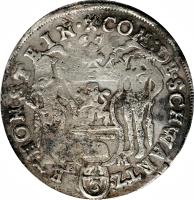 German States coin 2/3 Thaler - Christian Wilhelm (1676 - 1678) reverse reverse of 2/3 Thaler - Christian Wilhelm (1676 - 1678) coin with KM# 98 from German States.