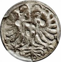 German States coin 3 Pfennig - Ferdinand II (1625 - 1643) obverse obverse of 3 Pfennig - Ferdinand II (1625 - 1643) coin with KM# 168 from German States.